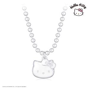 [각인상품]  헬로키티주얼리 실버 볼체인 미아방지 목걸이 HLSN340KIDS
