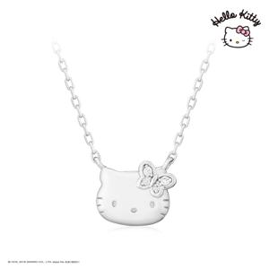 헬로키티주얼리 나비컬렉션 실버 목걸이(화이트) HLSN330-W