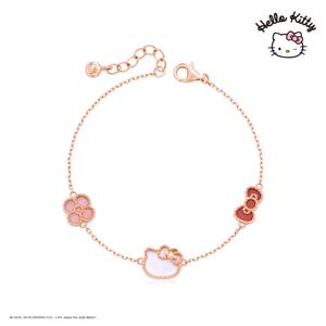 [정상가 189,000원] 헬로키티주얼리 원석컬렉션 실버 화이트자개 팔찌 HLSBR415PPWR