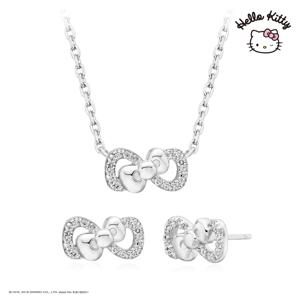 [정상가 79,000원] 헬로키티주얼리 리본 2종세트(화이트) HLS176-W