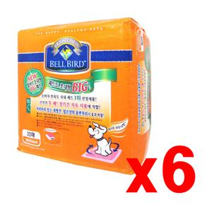 초대형 빅 패드 180매(30매 X 6개 한박스) 80 X 54cm 크기도 2배,장시간 지속 사용이 가능한 강아지 특대형 배변패드