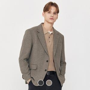 지오다노 남성 가을/겨울 투버튼 소프트 울 싱글 블레이저 자켓 075907