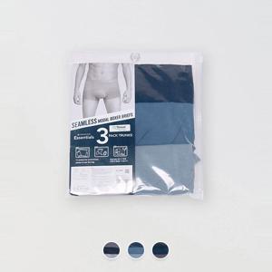 남성 심리스 스판 드로우즈 브리프 언더웨어 속옷 팬티 3장 패키지 172401