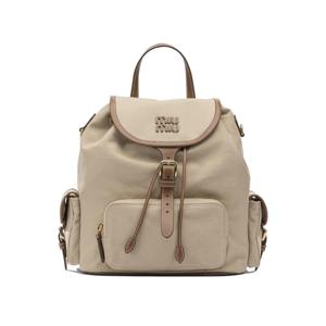 여성 베이지 가죽 미니 백팩 5BZ0422IBQF0DAB V OOM