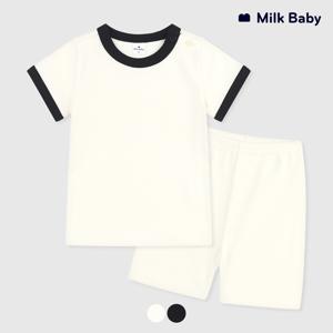 심플 파프리카라벨 유아 여름내의 세트