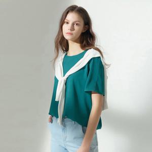 [최초가 39000원] [55~88] 썸머 실키 데일리 티블라우스 한여름 반팔