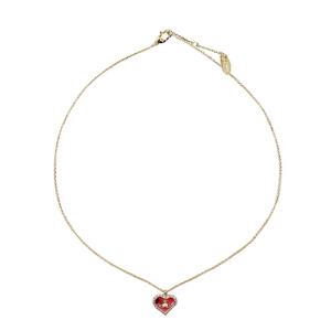 MUST IT_ 여성 ORB 페트라 하트 펜던트 목걸이 63020103 02R938 R938