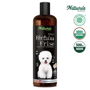 네이처스 비숑 EWG 그린등급 저자극 보습 강아지샴푸 500ml