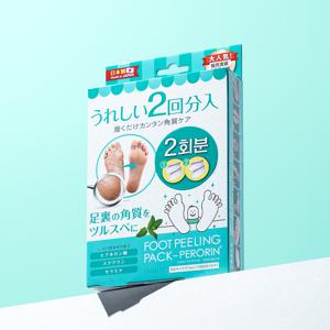 발팩장인 페로린 민트향 2회분 1개 뒤꿈치갈라짐 각질제거 필링팩 발바닥 굳은살 연화제 풋마스크