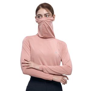 올커버 여성 기능성 자외선 차단 마스크넥 긴팔 쿨 티셔츠(W5ST38)