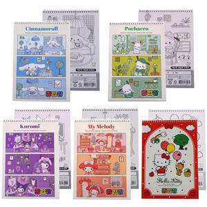 산리오 무선 무지 종합장 노트 공책 연습장 정품 키티 시나모롤 쿠로미 포차코 마이멜로디