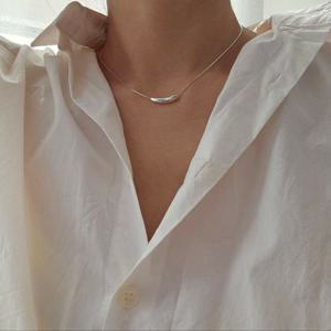 [브리치]  / /눈물 펜던트 실버목걸이