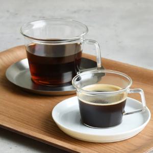 캐스트 드링크 커피 컵 앤 소서 스테인레스 클리어 (23085)