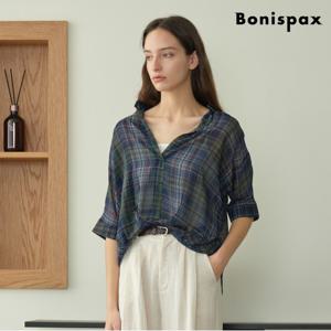 정상가:39,000원ㅣ믹스 컬러 체크 타이드 이너 셋트 셔츠 (XP2BA016L0)