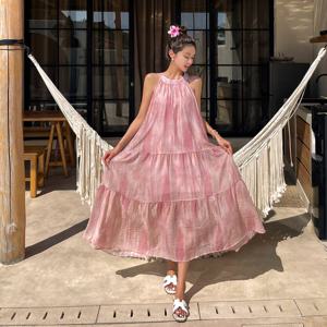 [브리치] 비바럽 / 여름원피스 휴양지원피스 롱 나시 바캉스룩 OP19930F