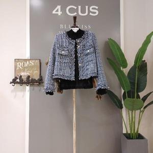 [대구백화점SG]  220FS1B7JK01096_네이비 골드 버튼 트위드 자켓