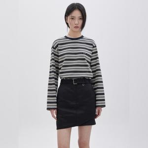 [주크] 멀티 스트라이프 라운드 티셔츠 Z261MSM007