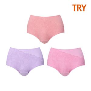 여성 퀸스 레이스 팬티 3매입 K08