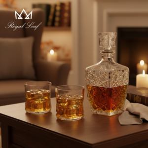 [CJ단독구성] 로얄리프 헤리티지 위스키 테이블 세트 (위스키잔/홈바세트)
