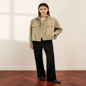 크롭 셔링 집업 점퍼 SWWJPQ12040