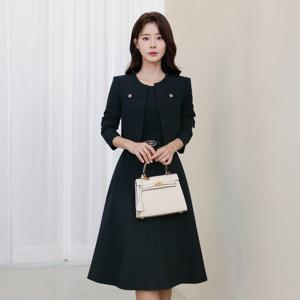 (~XXL까지) 테니르 레이어드 자켓 벨트 원피스 봄 가을 오피스룩 하객룩 데이트룩 모임룩 미시룩 빅사이즈