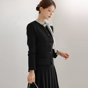 (~XXL까지) 아트나 노카라 라운드넥 베이직 자켓 봄 가을 하객룩 오피스룩 모임룩 격식룩 빅사이즈