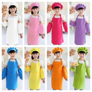 아동 무지앞치마 쉐프모자 팔토시 풀세트 미술 요리 어린이앞치마 아동앞치마 유아앞치마