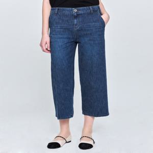 헤지스 여성 HSPA5BC81B2 [데님][세미와이드]블루 에센셜 밴딩 7부 데님 팬츠