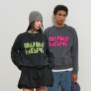 가먼트 다잉 레터링 맨투맨 2COL / GF1USS005