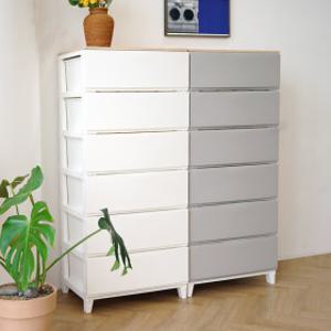 (현대Hmall)세라비 6단 서랍장 우드상판 550 플라스틱 와이드 수납장 옷장