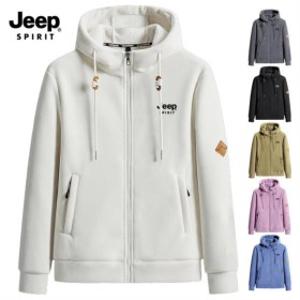 지프 JEEP SPIRIT 양털 후리스 안감 후드 집업 점퍼 겉감 기모 안감 플리스 재킷JP23558