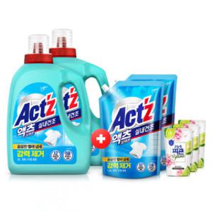 액츠 퍼펙트 실내건조 겸용 세탁세제 3L x2개 +1.5Lx2개증정p +보타닉 200ml x3개추가증정p