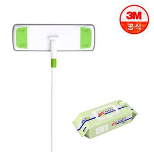 3M 대형 이지클린 막대걸레 +베이직 물걸레 청소포 30매