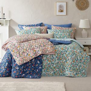 고밀도 워싱 차렵이불 3장세트/차렵이불/패드/베개커버/극세사/발열이불 겨울