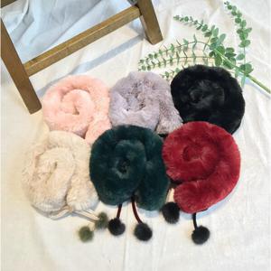 풍성한 자석 페이크퍼 머플러 따뜻한 보온성 귀여운 러블리한 머플러6color