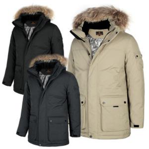 천연라쿤퍼 탈부착후드 남성 구스다운 점퍼 야상 사파리 방한복 단체복