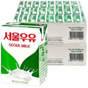 서울우유 멸균우유 200ml x 48개 / 음료수