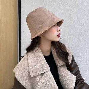 버킷햇 겨울모자 여성 겨울 데일리 양면 양털 벙거지 방한 모자
