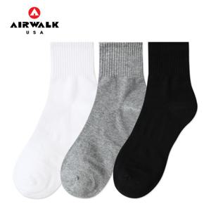 국산 퀄리티높은 양말 국내생산 고급면 여성 학생 무지 중목 기본 양말 5켤레 세트(모조리박)