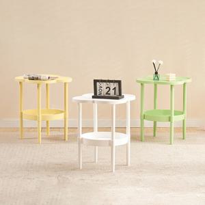 소파 사이드테이블 2단 플라스틱 미니 테이블 침대 거실 수납 선반 간이 테이블 사이드 선반  IY-TABLE05