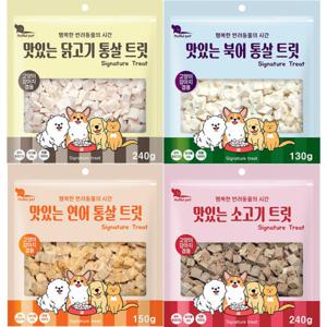 꼬리치는 강아지 고양이 큐브 동결건조간식 4종 닭고기 240g/북어 130g/연어 150g/소고기(소간)240g