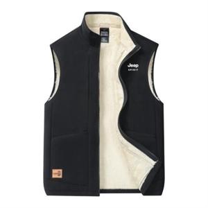 지프스피릿 JEEP SPIRIT 남녀공용 양면 후리스 조끼 리버시블 베스트 플리스 2311