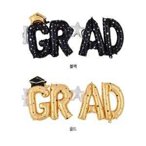 J2K 졸업 축하 GARD 은박 포토존 홈파티 장식 글자 풍선