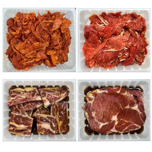 위너스푸드 양념실속세트 (고추장제육500g+매실소불고기500g+LA갈비500g+양념칼집목살500g)