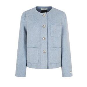 (JJ지고트)(대전신세계)캐시미어 자수 라운드넥 재킷 GPAM0JK901