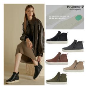 베어파우 (여성) 5종 DAISY 데이지 소가죽 지퍼 밴딩 5.5CM 앵클 부츠 352