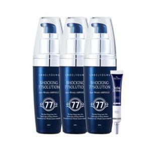 쇼킹 77링클 앰플 /잔주름+팔자주름 개선/탄력케어/3개 구매시 쇼킹아이크림 1개 추가증정