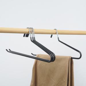 멀티코팅 논슬립 철제 바지걸이 바지옷걸이 20p 세트 / 녹슬지 않는 크롬스틸 옷걸이