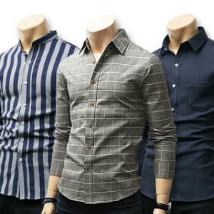 겨울신상 체크남방/데님청/남자옷/스판셔츠 긴팔 반팔 패턴