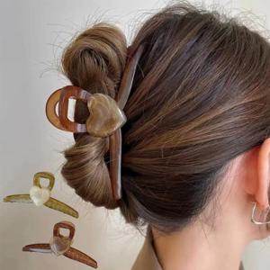 하트 헤어집게핀 머리핀 올림머리 반묶음 여성 집게 헤어핀 ODM-HAIRPIN12